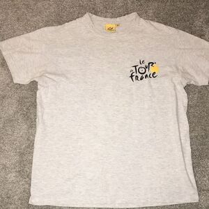 2012 Tour de France map back racing cycling bike race t shirt M mens French